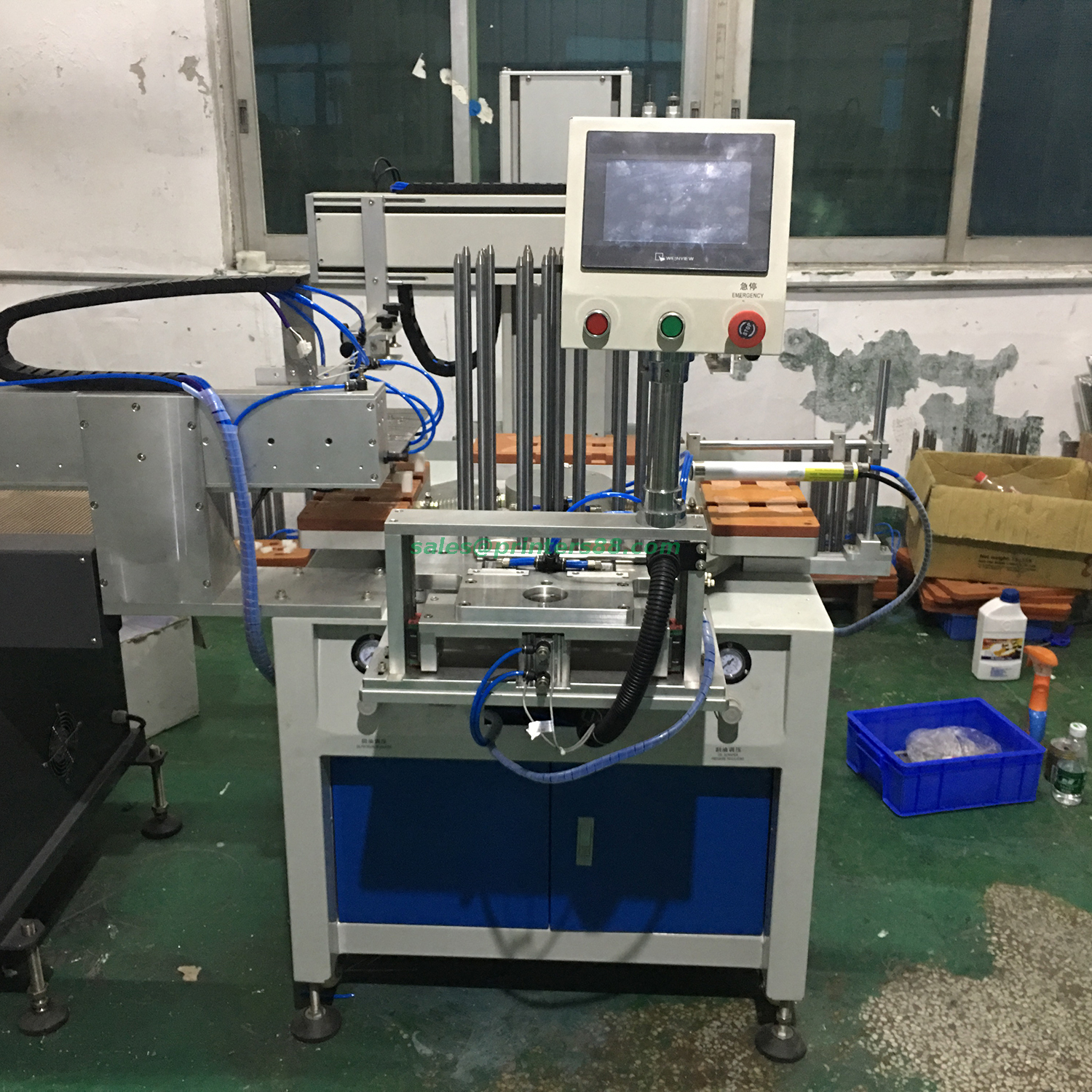 Automatic Screen Printing Machine for Stationery Ruler (HX-X4CJJ-UV)