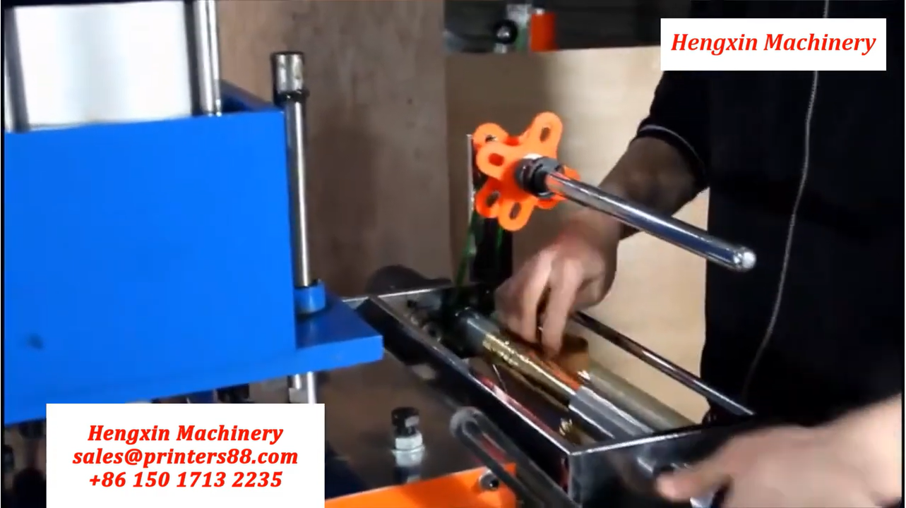 How to Install Hot Stamping Foil Semi Auto Hot Stamping Machine