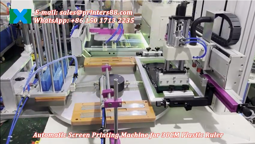 Plastic Ruler Automatic Screen Printing Machine